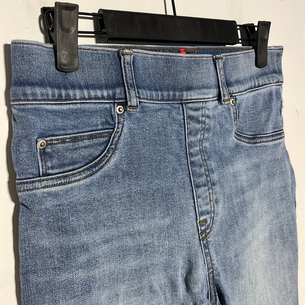 SPANX Light Vintage Wash High Rise Ankle Skinny Jeans Size Medium - Picture 5 of 10